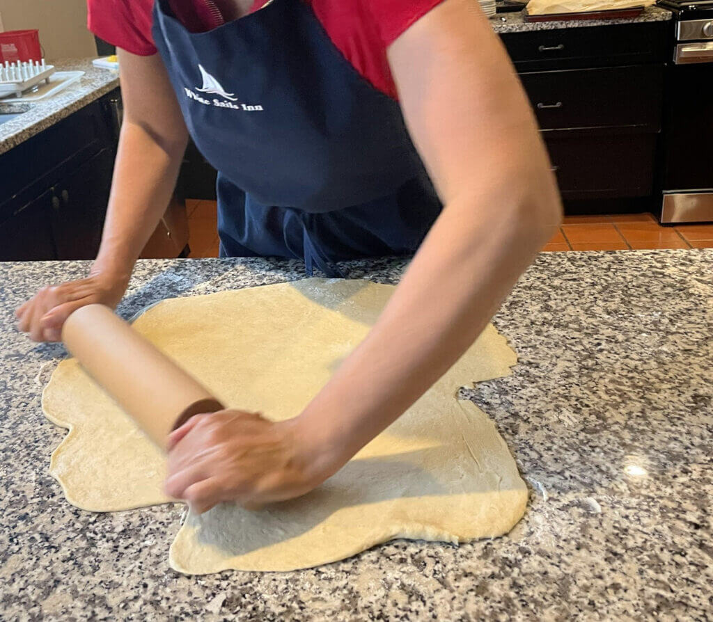 Making homemade treats at the White Sails Inn